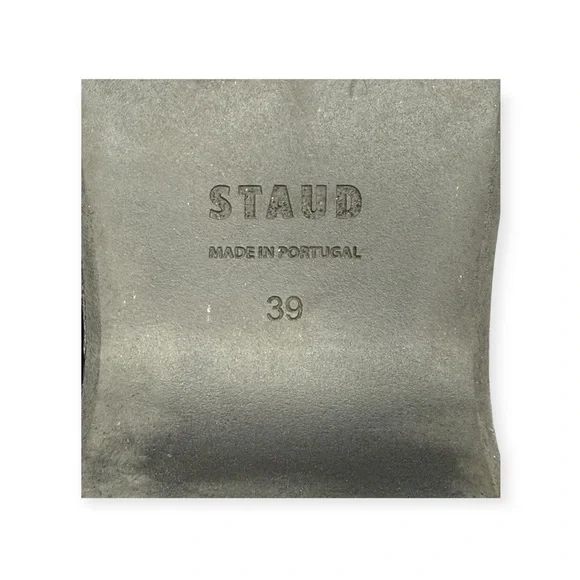 Staud 𒀭Rio Puffy Leather Thong Strap Platform Sandals 𒀭Black 𒀭39 9M - Picture 13 of 16